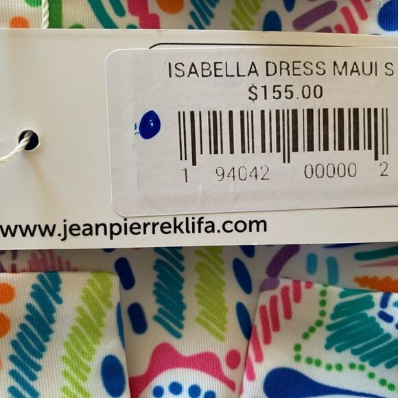 NWT Jeanne Pierre Klifa sz S ISABELLA dress in Maui print - Picture 5 of 6